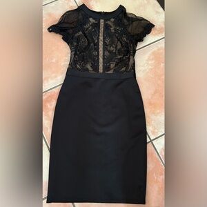 Tadashi Shoji Elegant Black Lace Dress